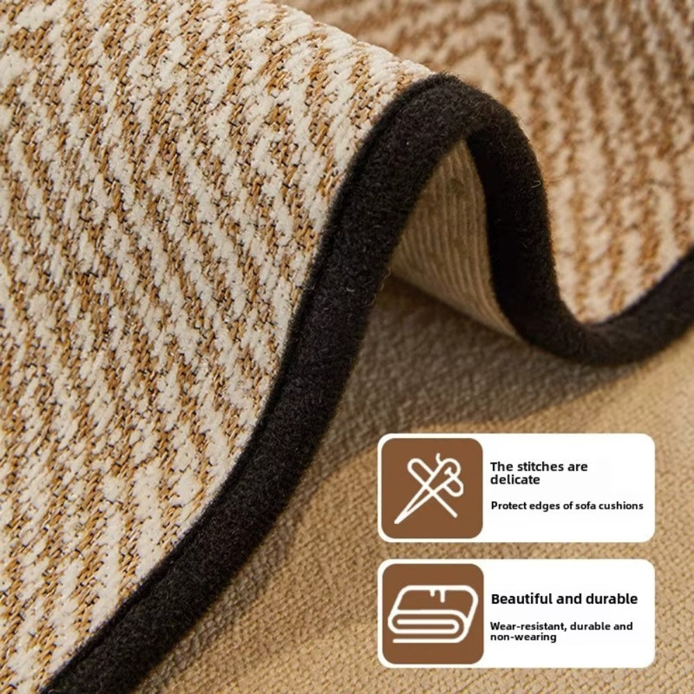Modern Wave Sofa Cover with Wavy Border