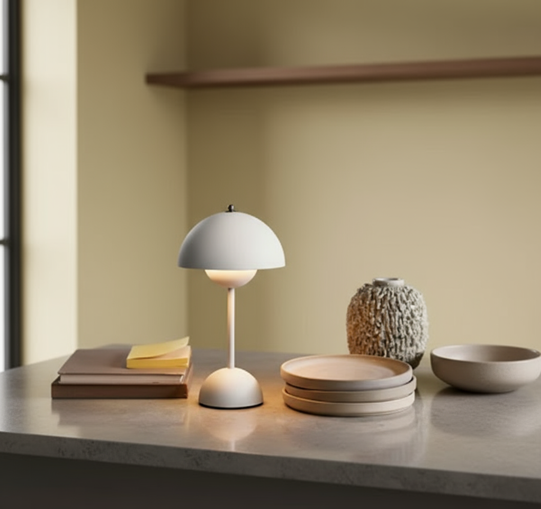 Modern Wireless Dome Table Lamp with LED