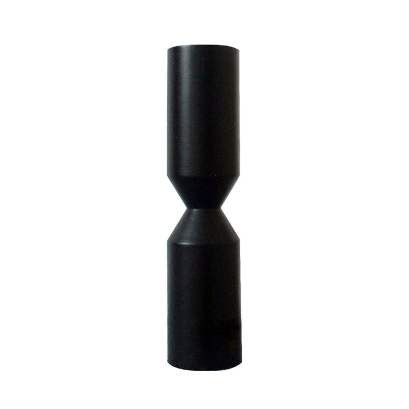 Modern Wooden Candle Holder with Rib Design