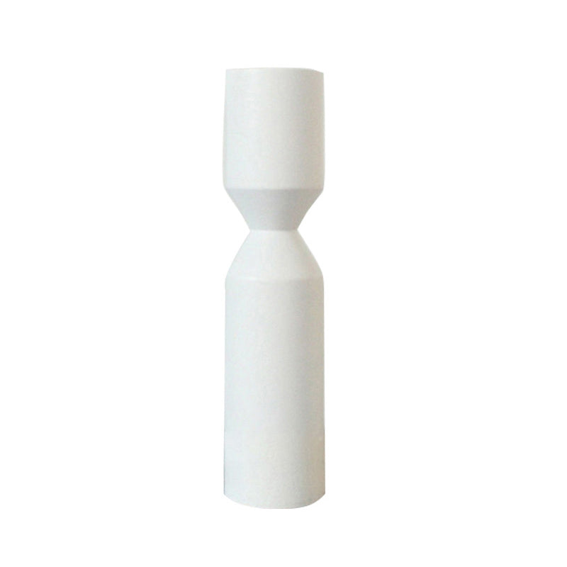 Modern Wooden Candle Holder with Rib Design