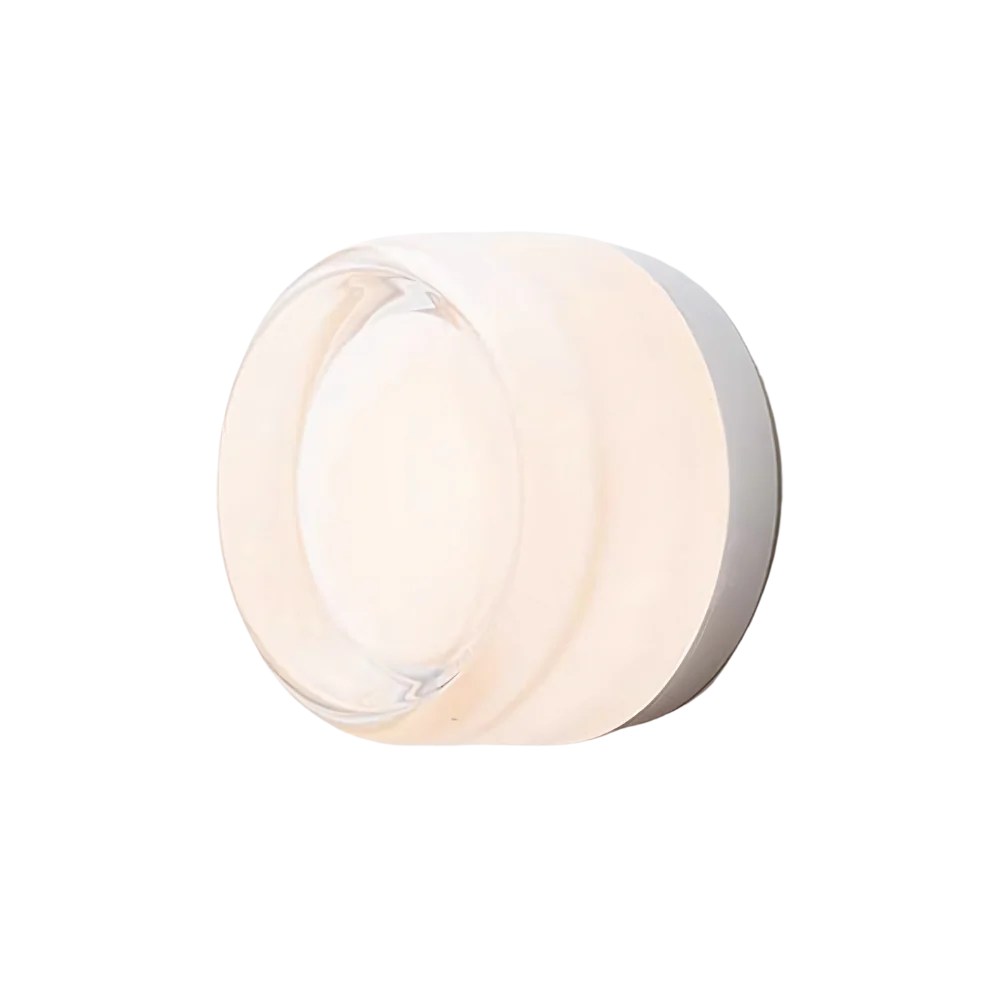 Nordic Acrylic Wall Sconce with Round Ambient Glow