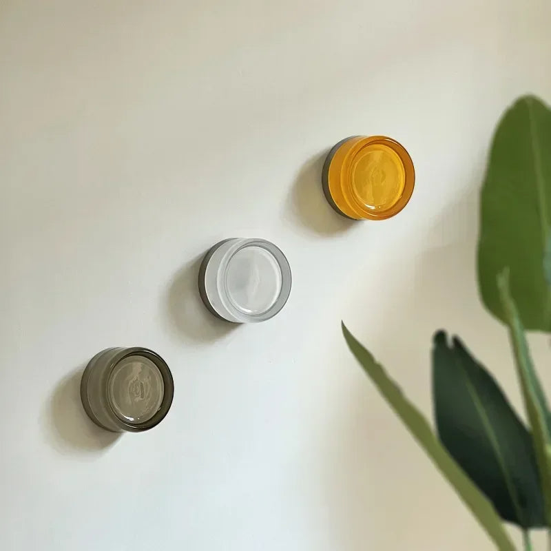 Nordic Acrylic Wall Sconce with Round Ambient Glow