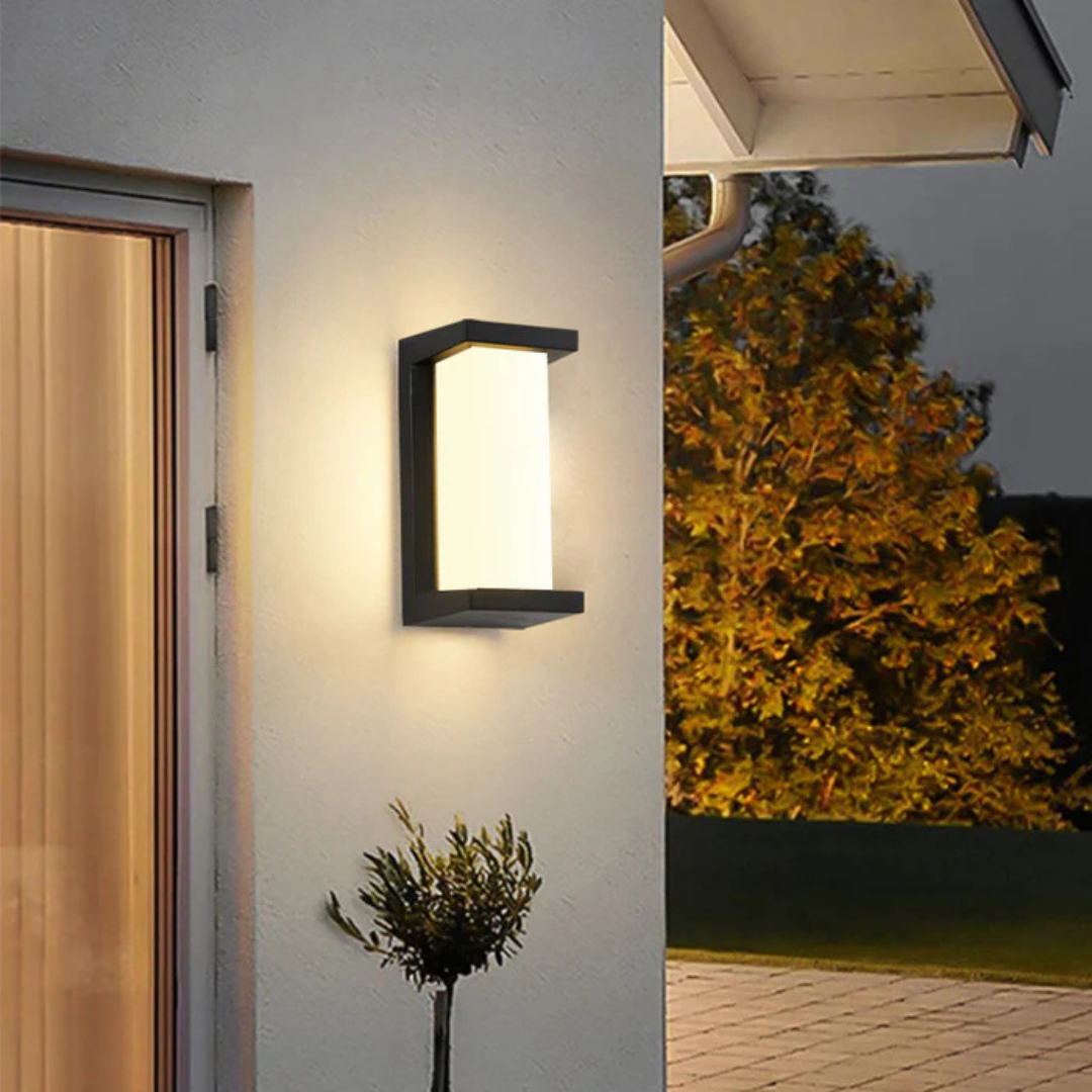 Modern Outdoor Wall Light with Motion Sensor