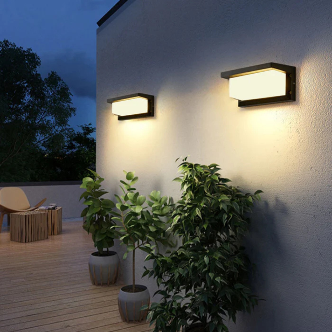 Modern Outdoor Wall Light with Motion Sensor