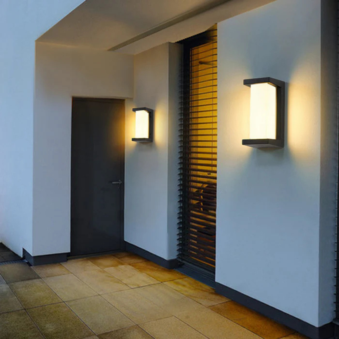 Modern Outdoor Wall Light with Motion Sensor