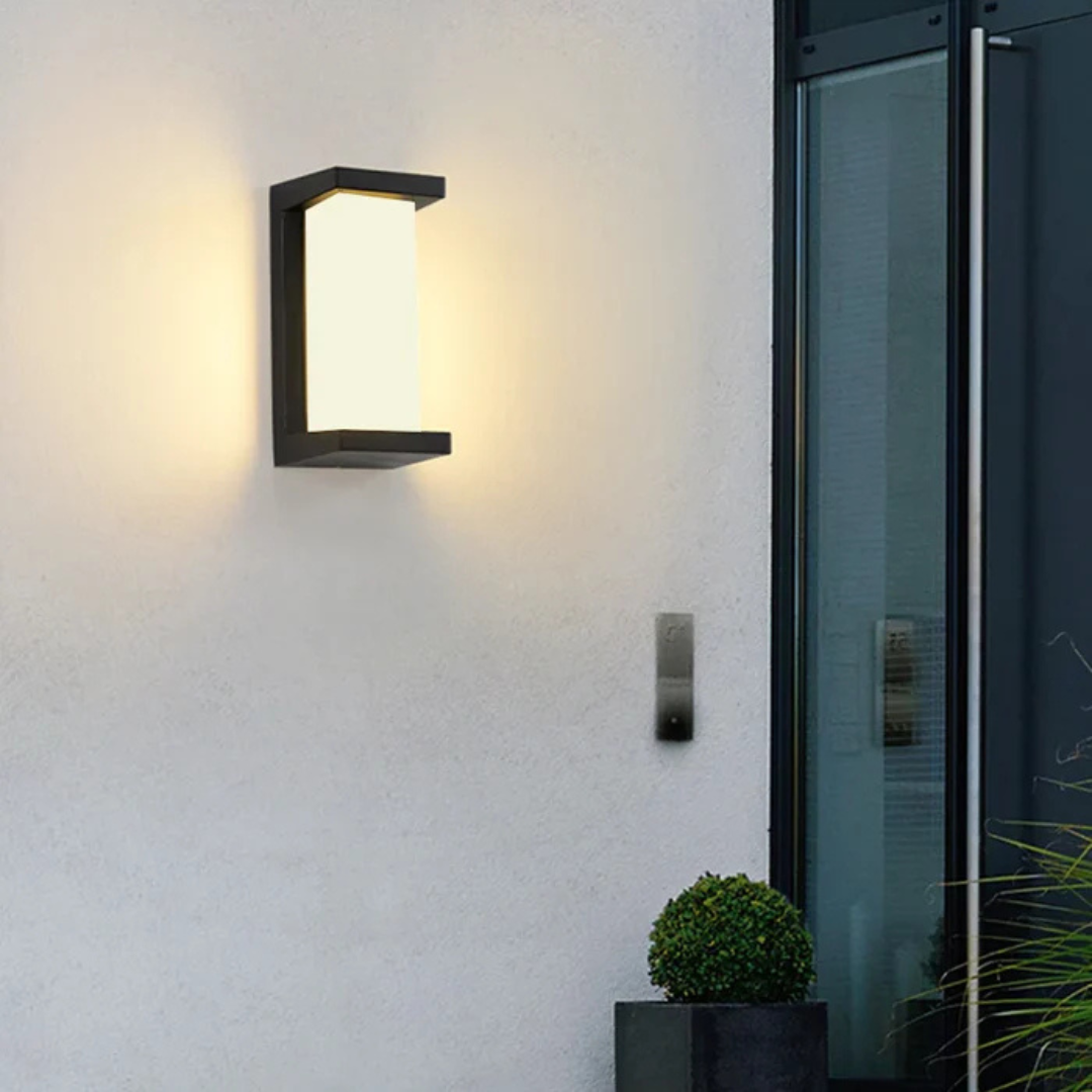 Modern Outdoor Wall Light with Motion Sensor
