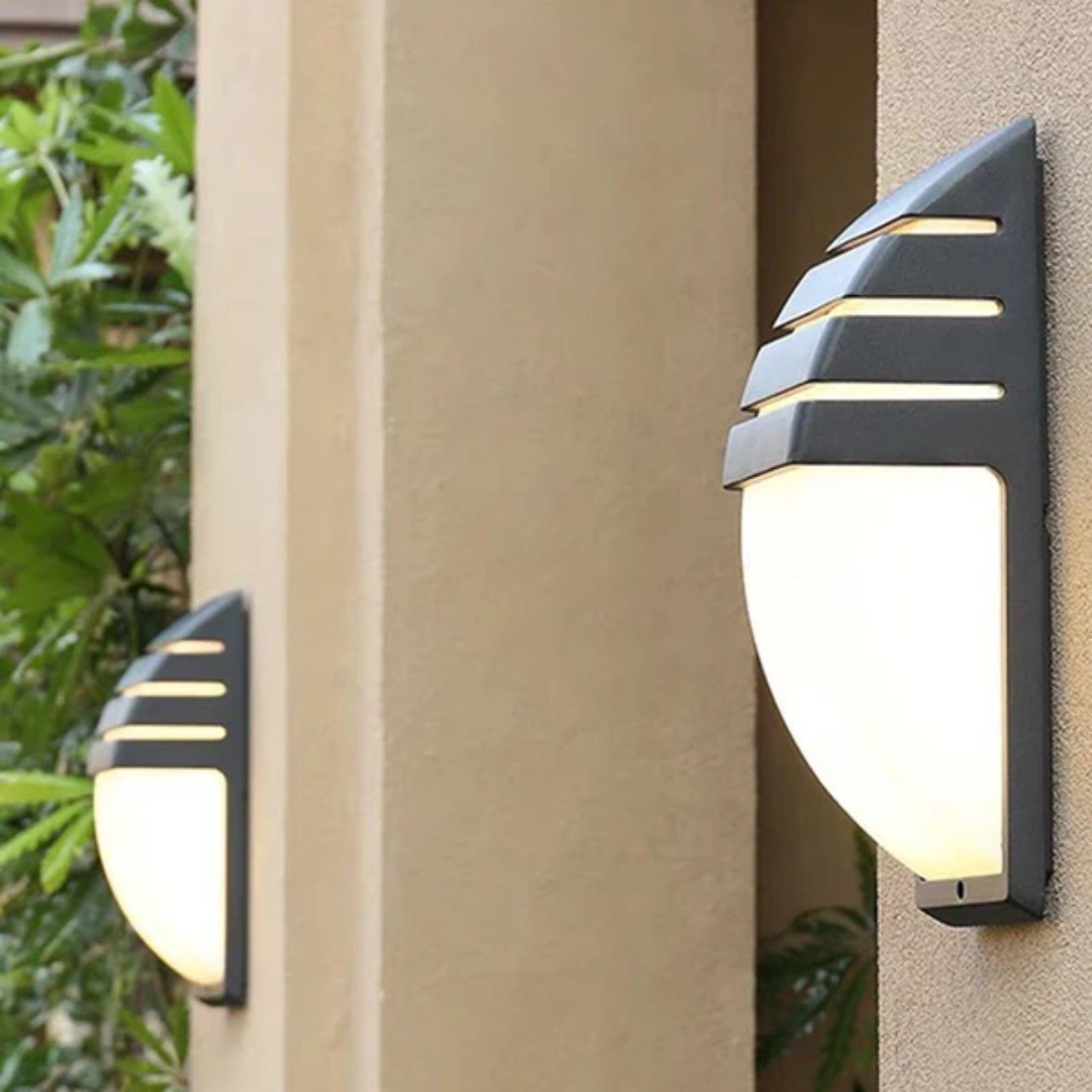Modern Outdoor Wall Light with LED Sensor