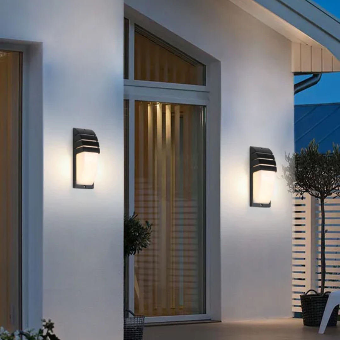 Modern Outdoor Wall Light with LED Sensor