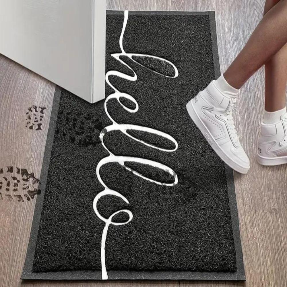 PVC Entry Mat with Hello Script Design