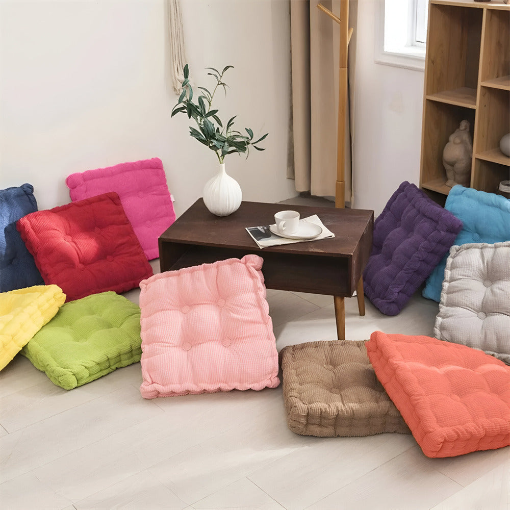 Ribbed Floor Pillow with Padded Design