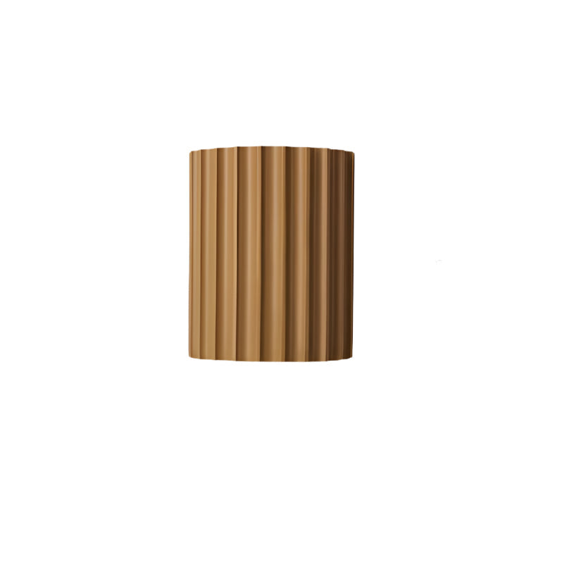 Ribbed Resin Wall Sconce with Dual LED Light