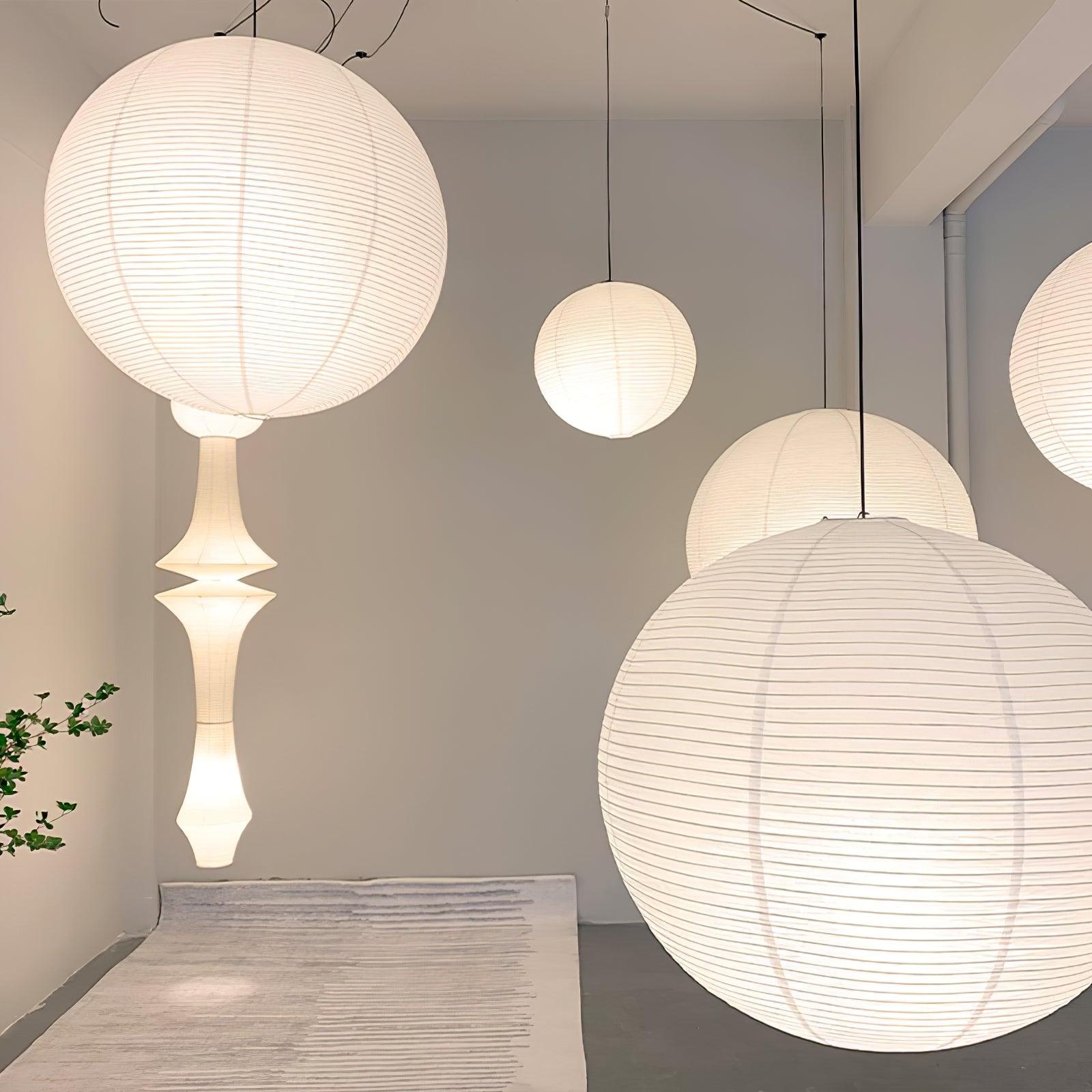 Japanese Washi Globe Pendant Light Shade