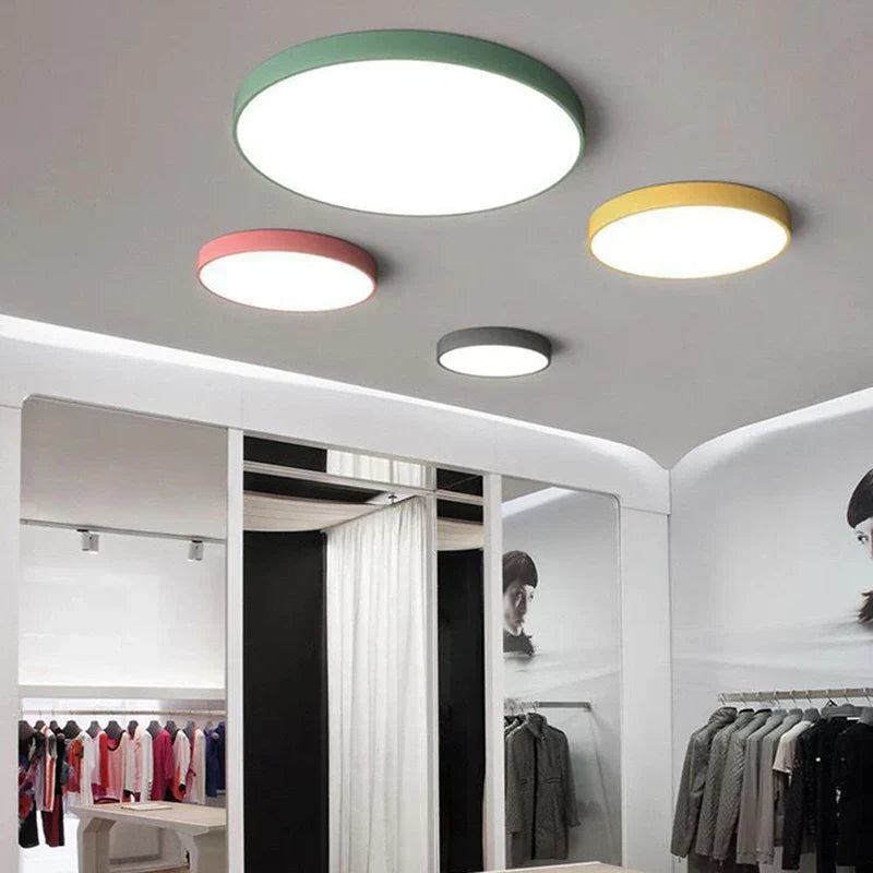 Round Aluminum Ceiling Light with Acrylic LED