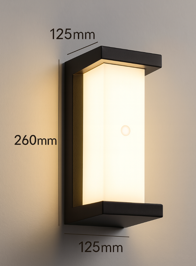 Modern Outdoor Wall Light with Motion Sensor