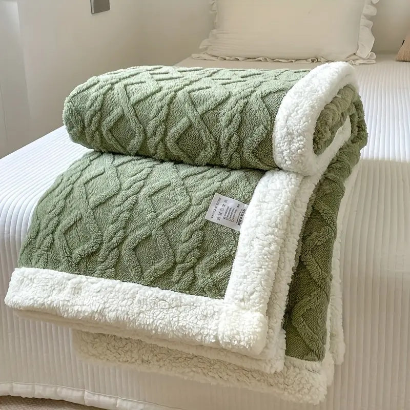 Sherpa Fleece Throw Blanket for Cozy Comfort