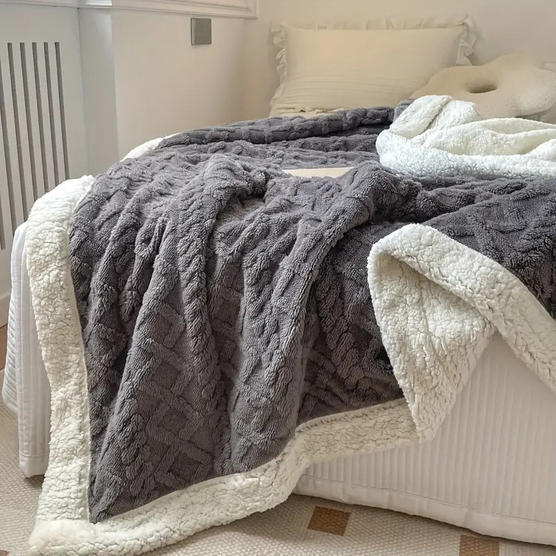 Sherpa Fleece Throw Blanket for Cozy Comfort