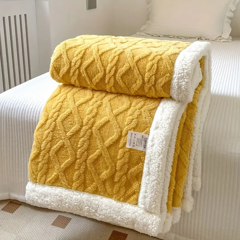 Sherpa Fleece Throw Blanket for Cozy Comfort