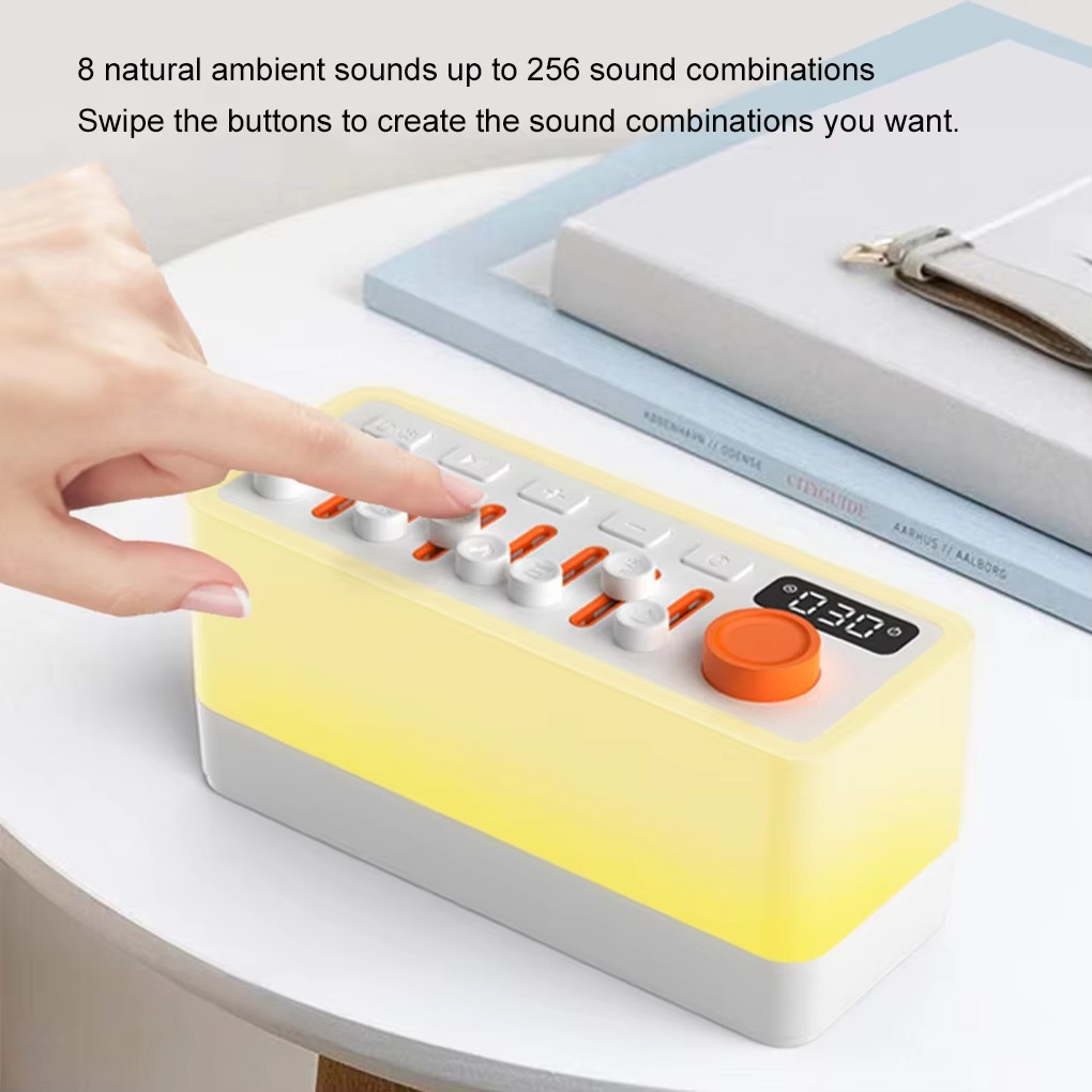 Smart Sleep Sound Machine with RGB Night Lamp