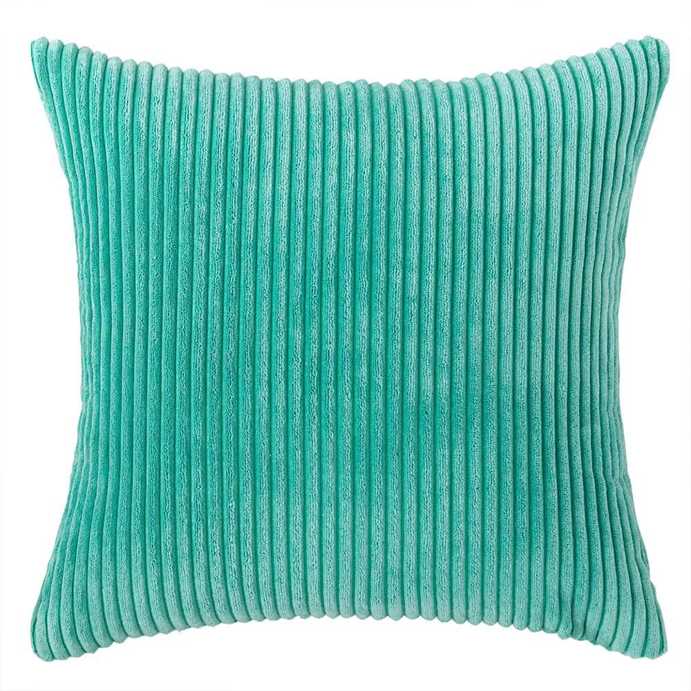Soft Corduroy Striped Pillow Cover Plush