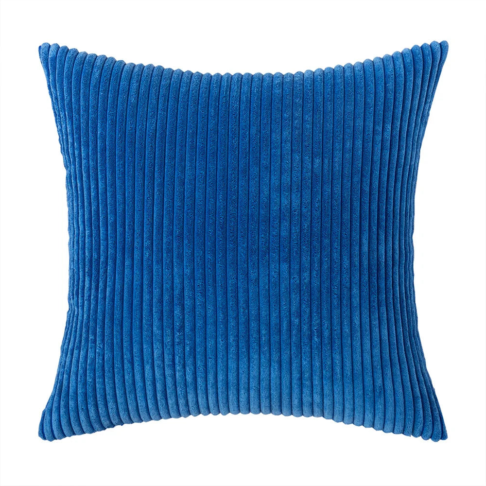 Soft Corduroy Striped Pillow Cover Plush