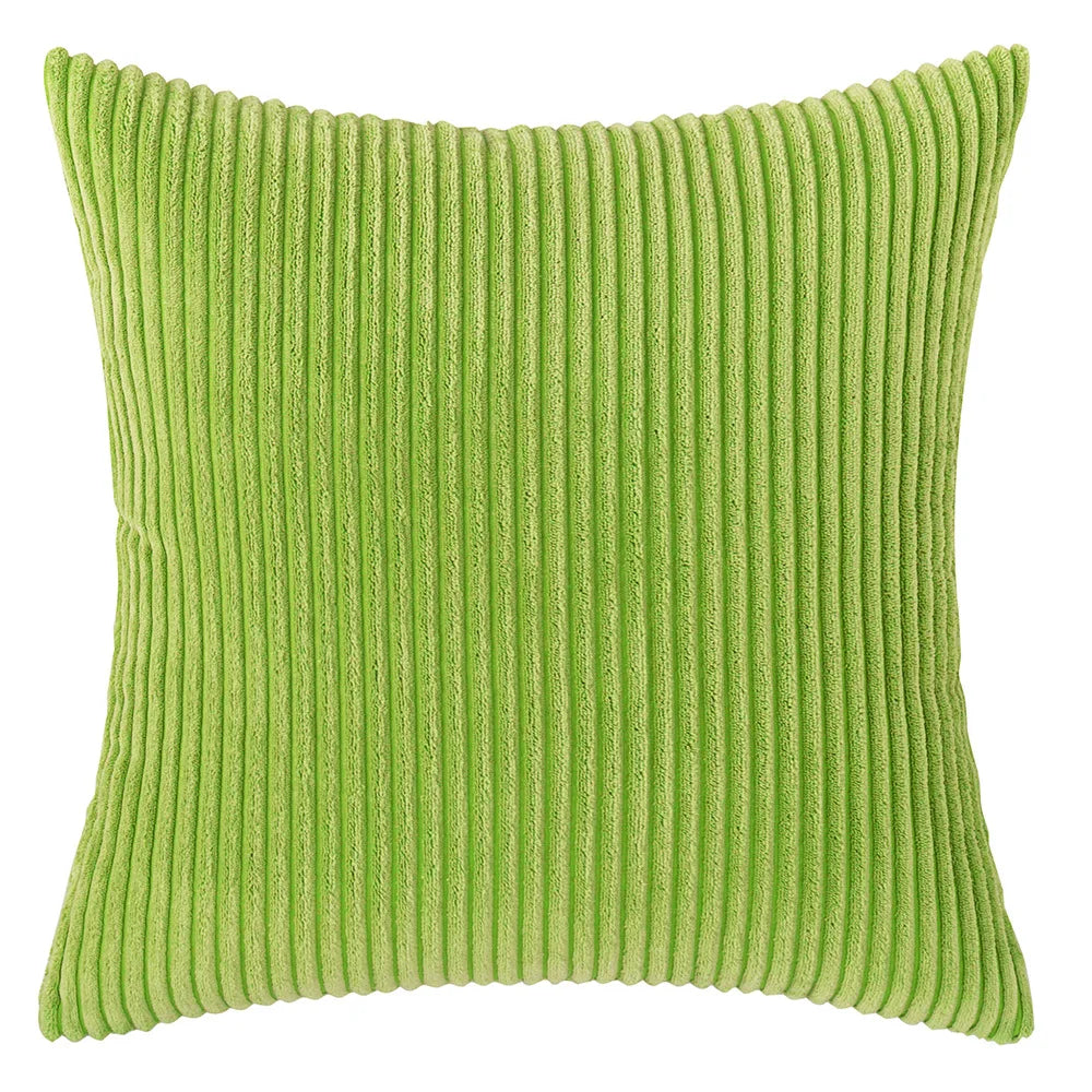 Soft Corduroy Striped Pillow Cover Plush