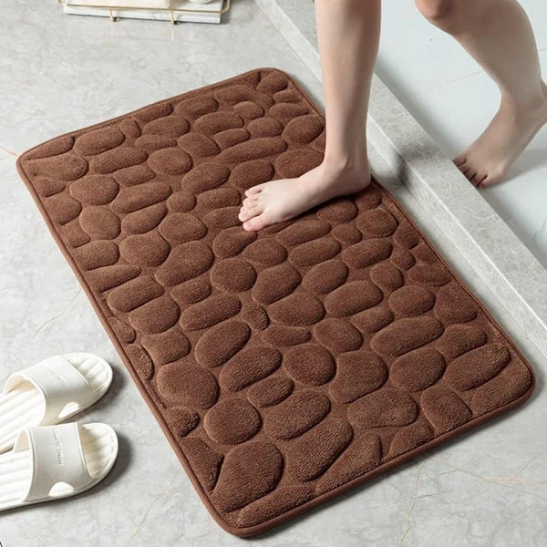 Soft Plush Bath Mat with Non Slip Back