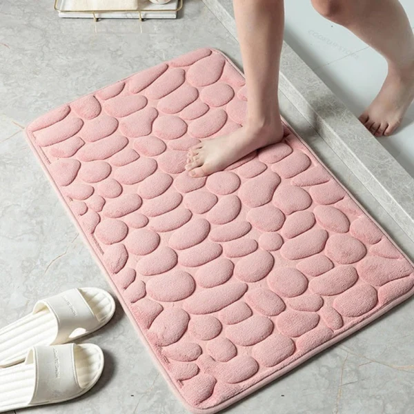 Soft Plush Bath Mat with Non Slip Back