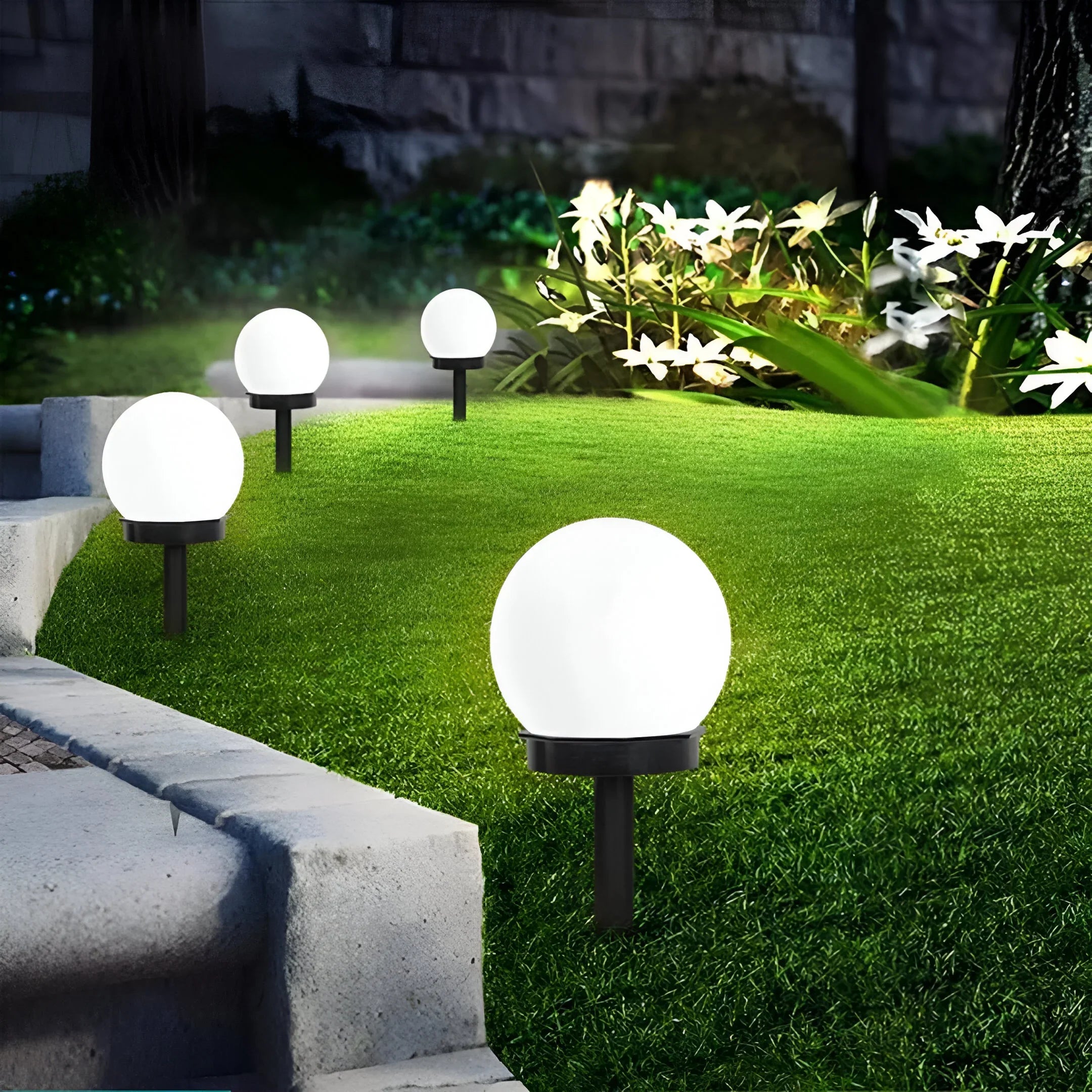Solar Globe Garden Light with Waterproof