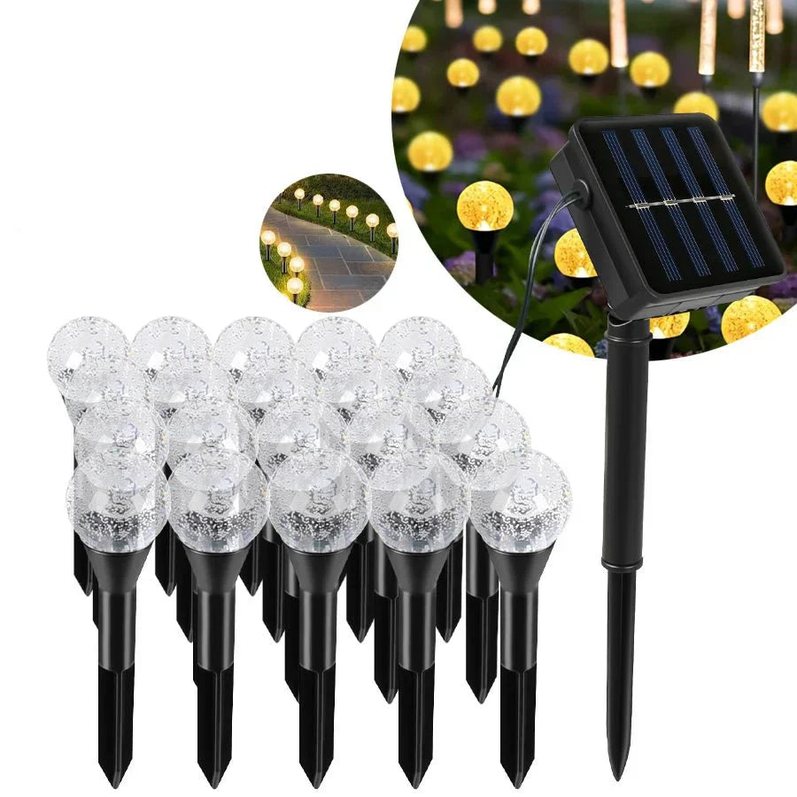 Solar String Light with Crystal LED Glow