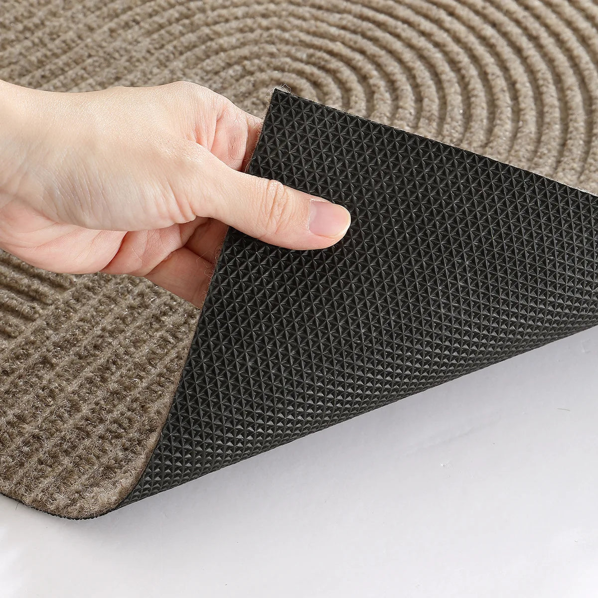 Spiral Groove Doormat with Antislip Base