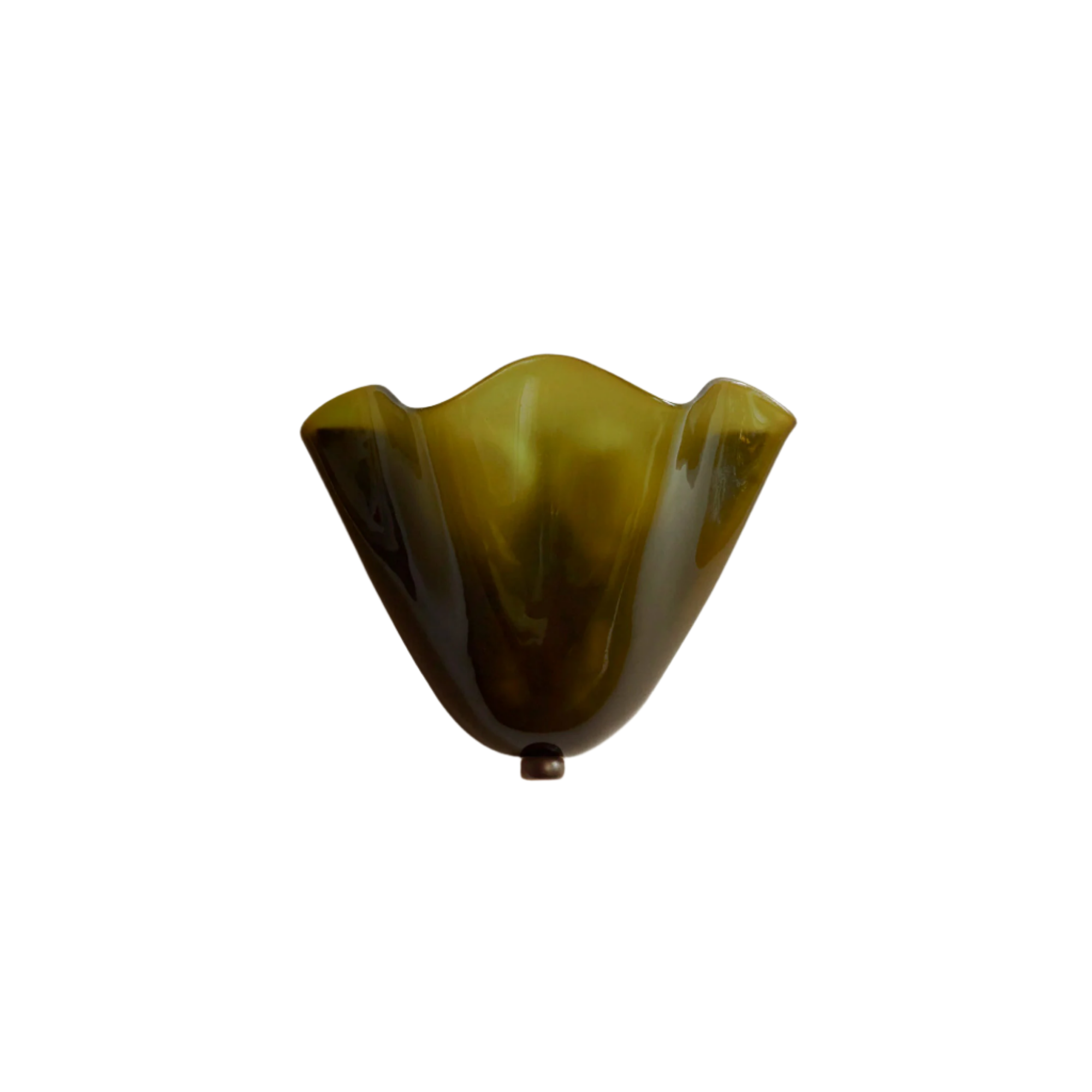Stained Glass Wall Sconce Shell Design Light
