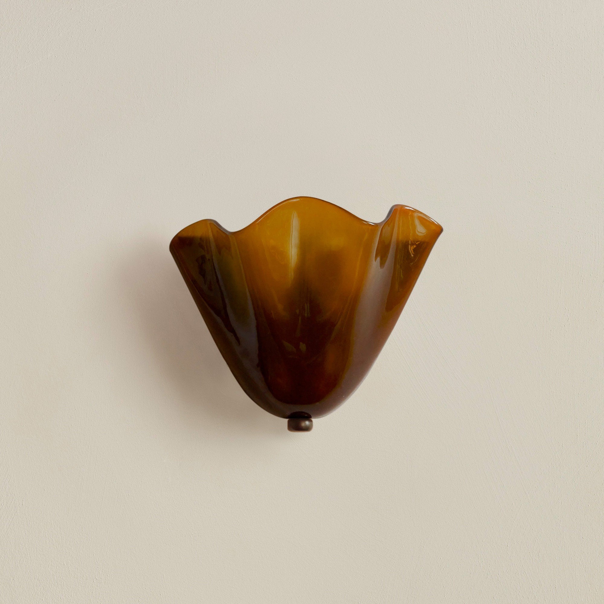 Stained Glass Wall Sconce Shell Design Light