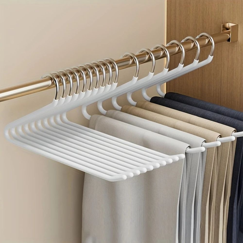Stainless Steel Pants Hangers Space Saving