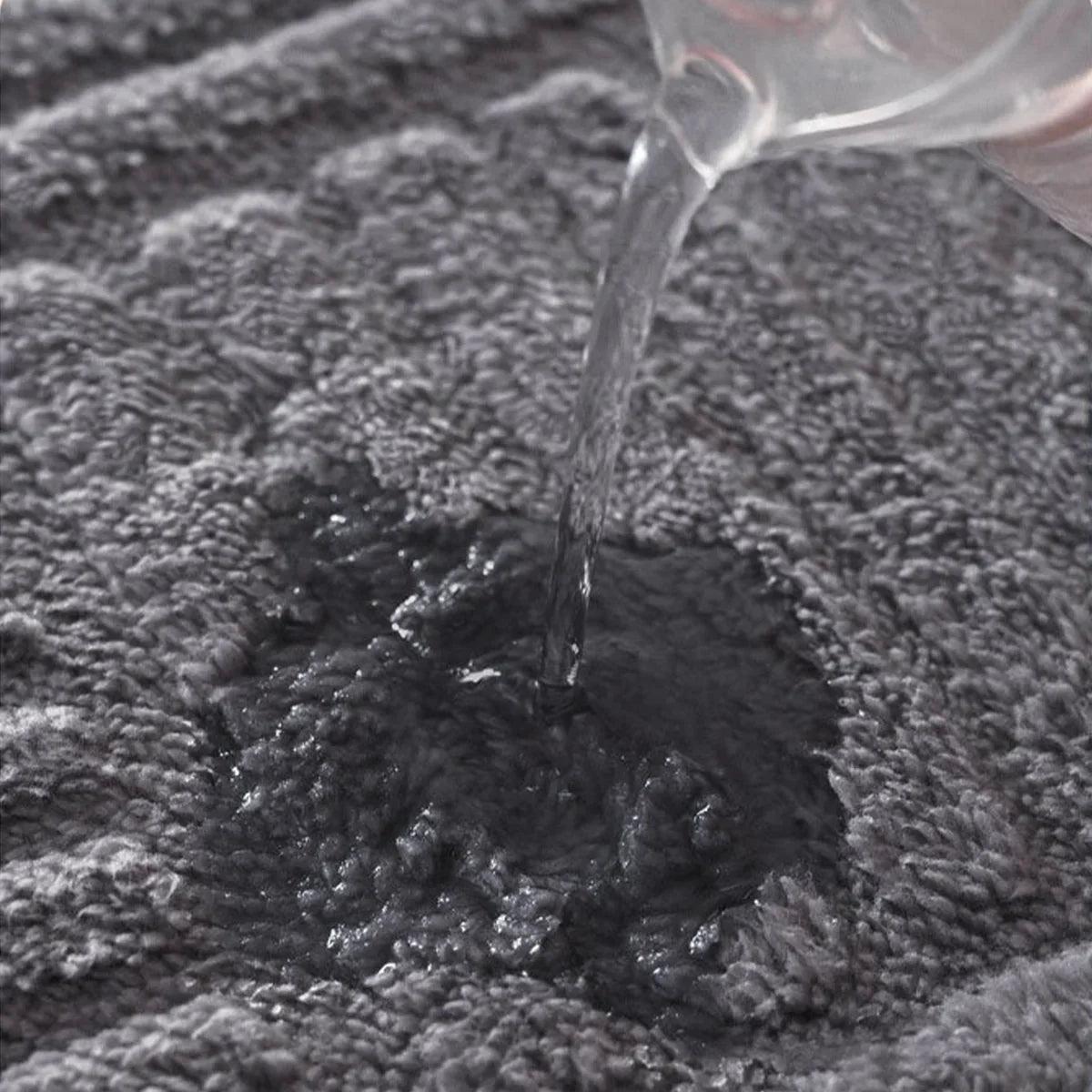 Striped Non Slip Bath Mat with Soft Plush