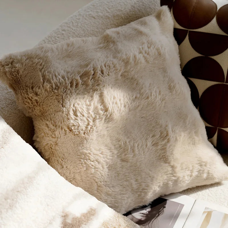 Textured Decorative Pillow with Artistic Design