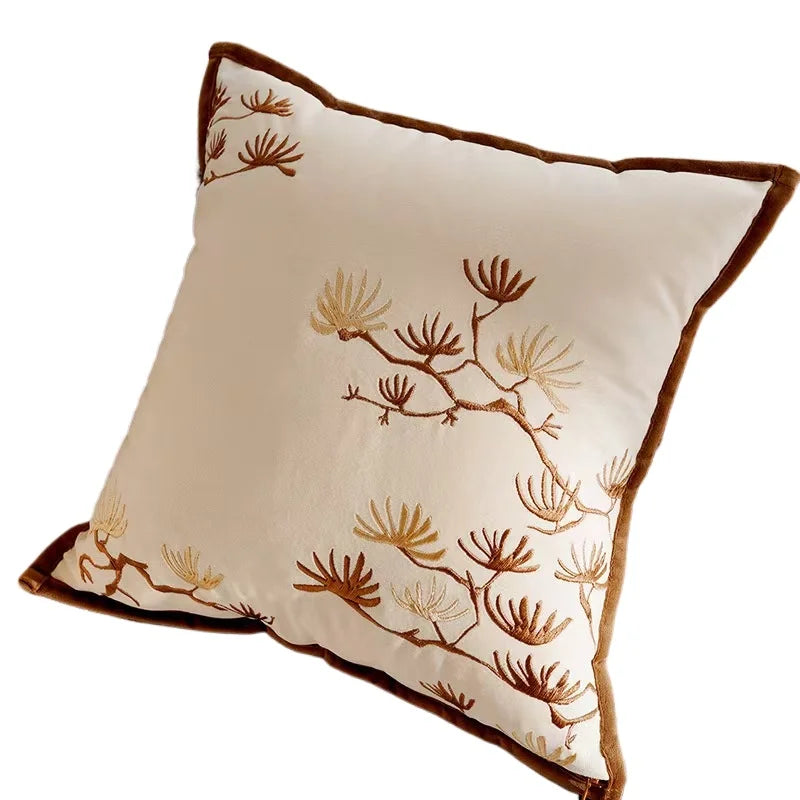 Textured Decorative Pillow with Artistic Design