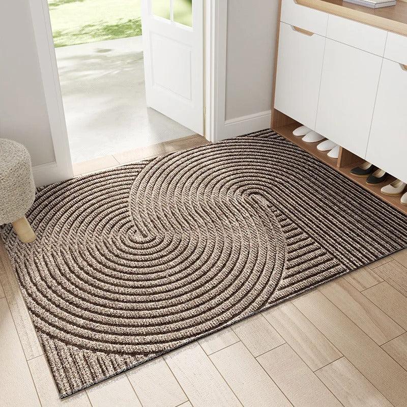 Textured PVC Doormat with Geometric Grip