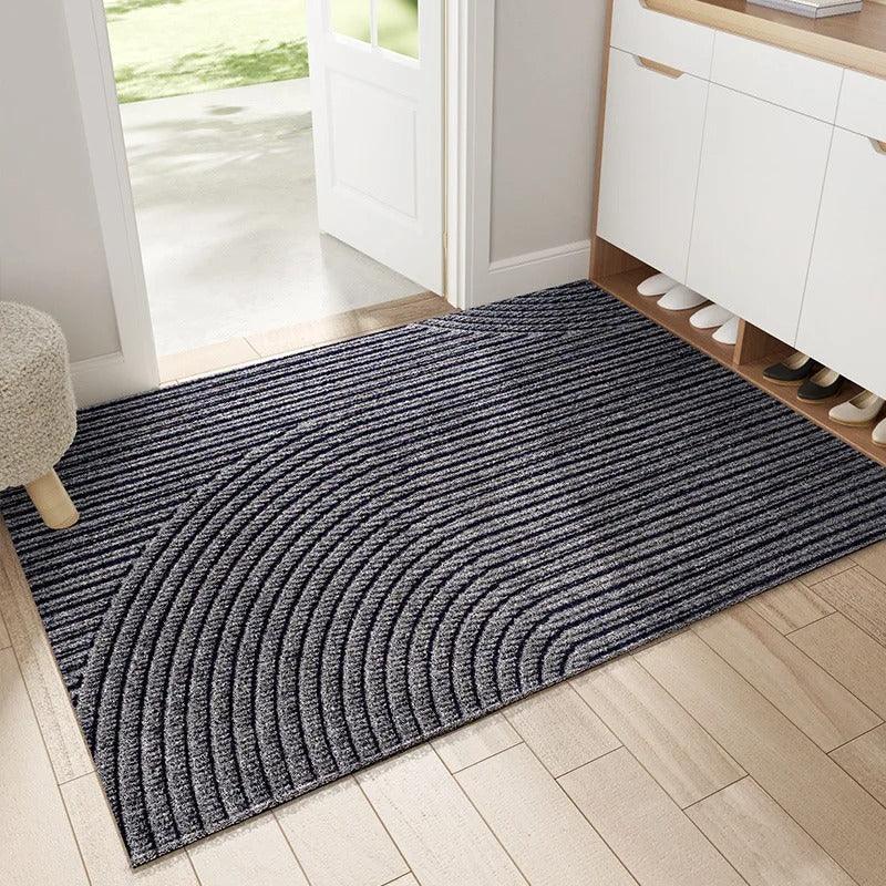 Textured PVC Doormat with Geometric Grip