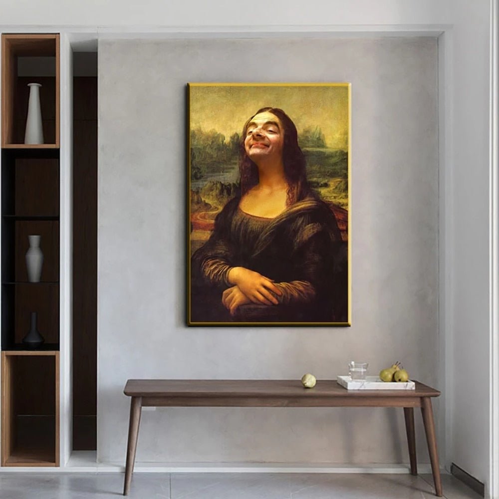 Vintage Mona Lisa Canvas Poster Unframed