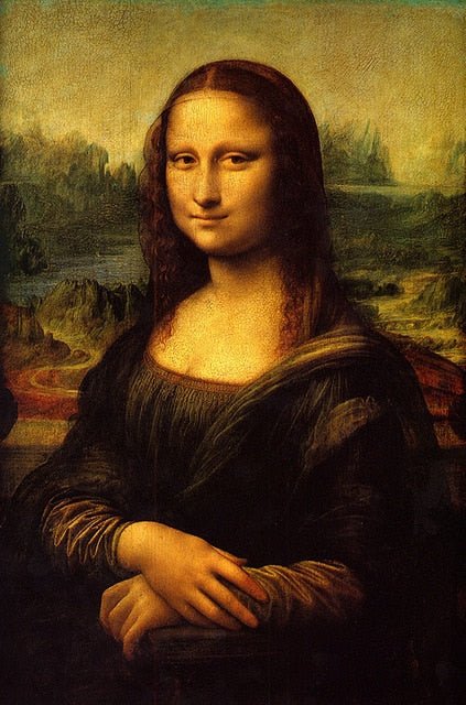 Vintage Mona Lisa Canvas Poster Unframed