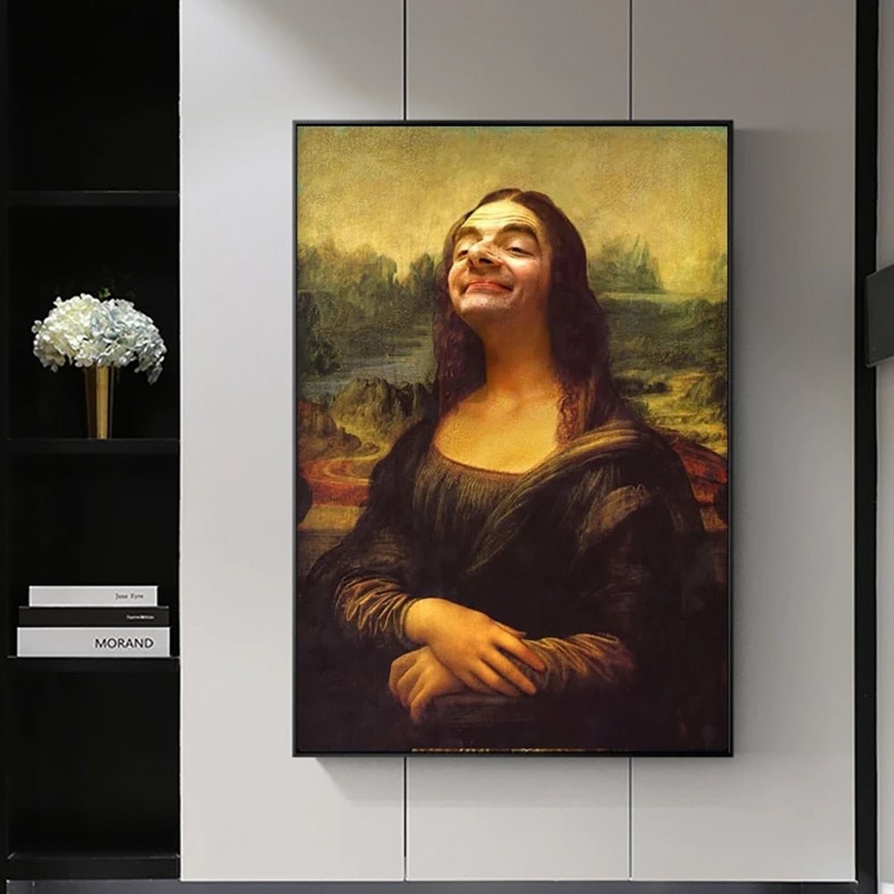 Vintage Mona Lisa Canvas Poster Unframed