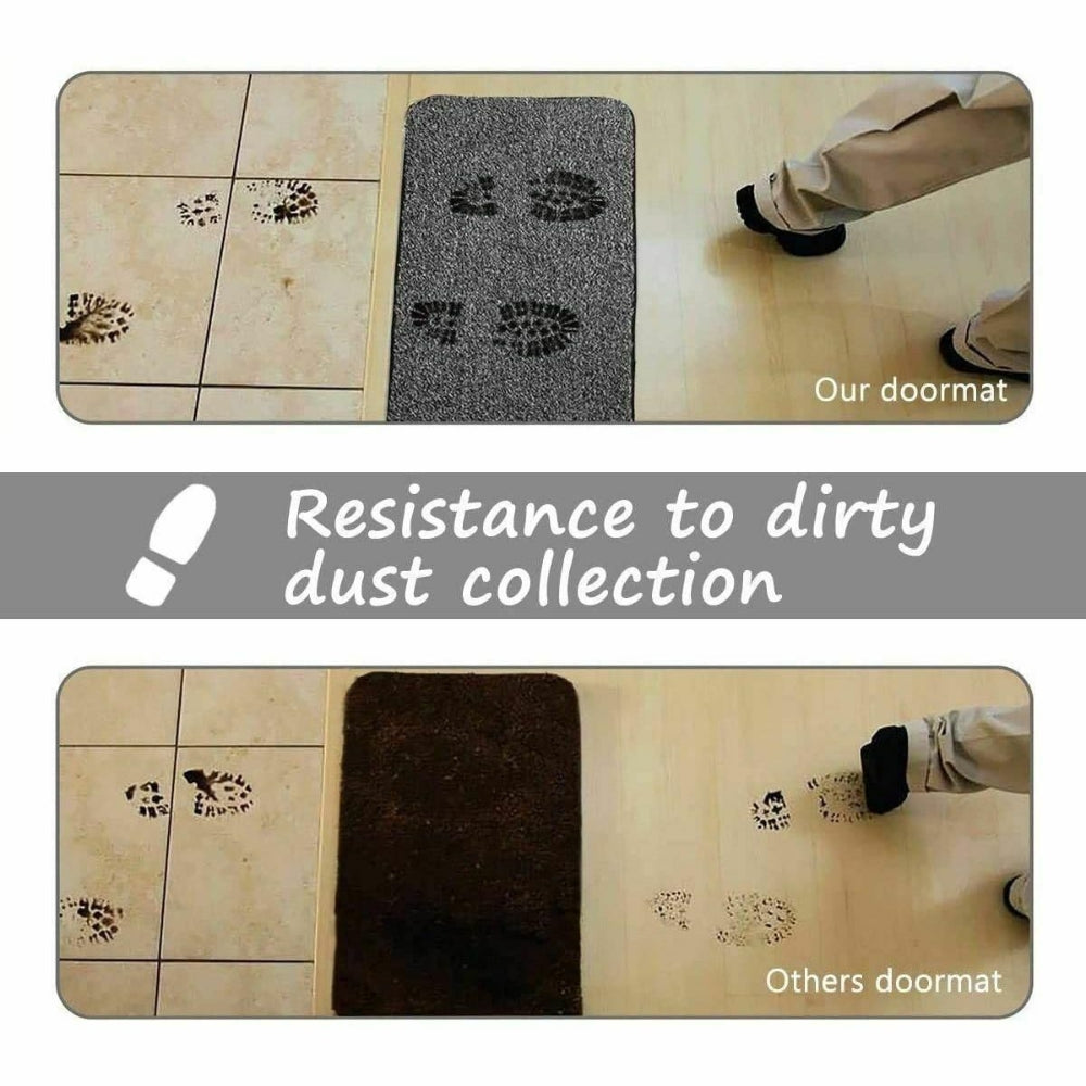 Washable Microfiber Doormat with Grip Base