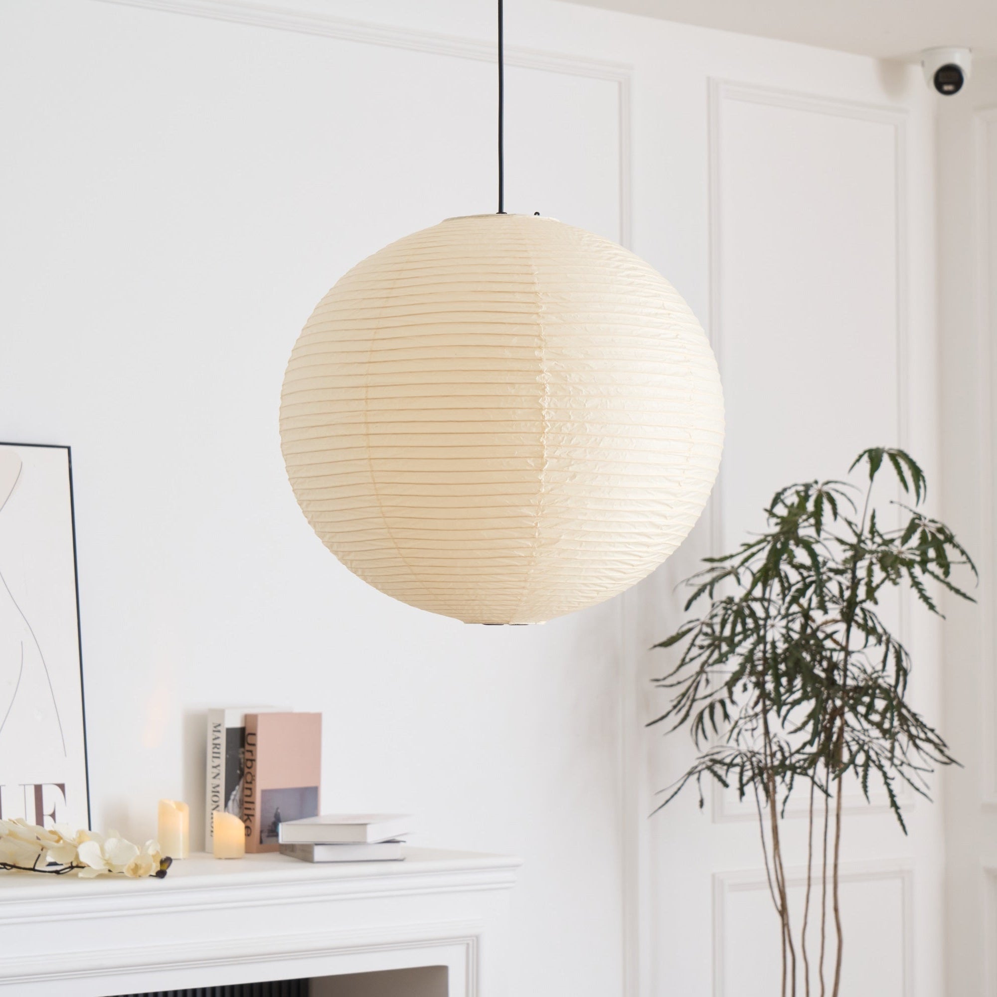 Japanese Washi Globe Pendant Light Shade
