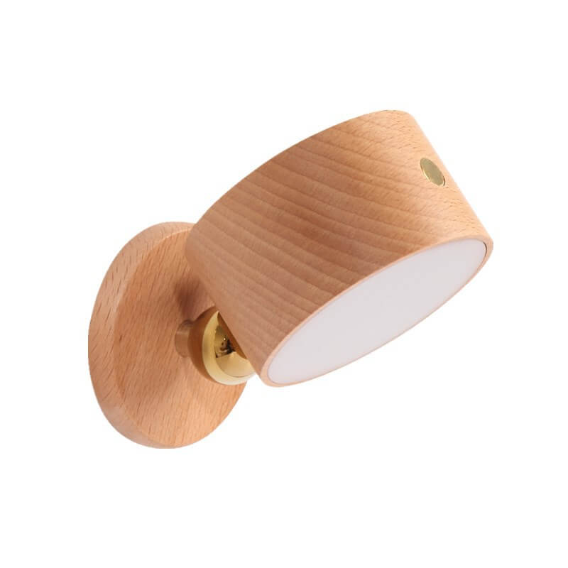 Wood Wall Sconce with LED Light Minimalist