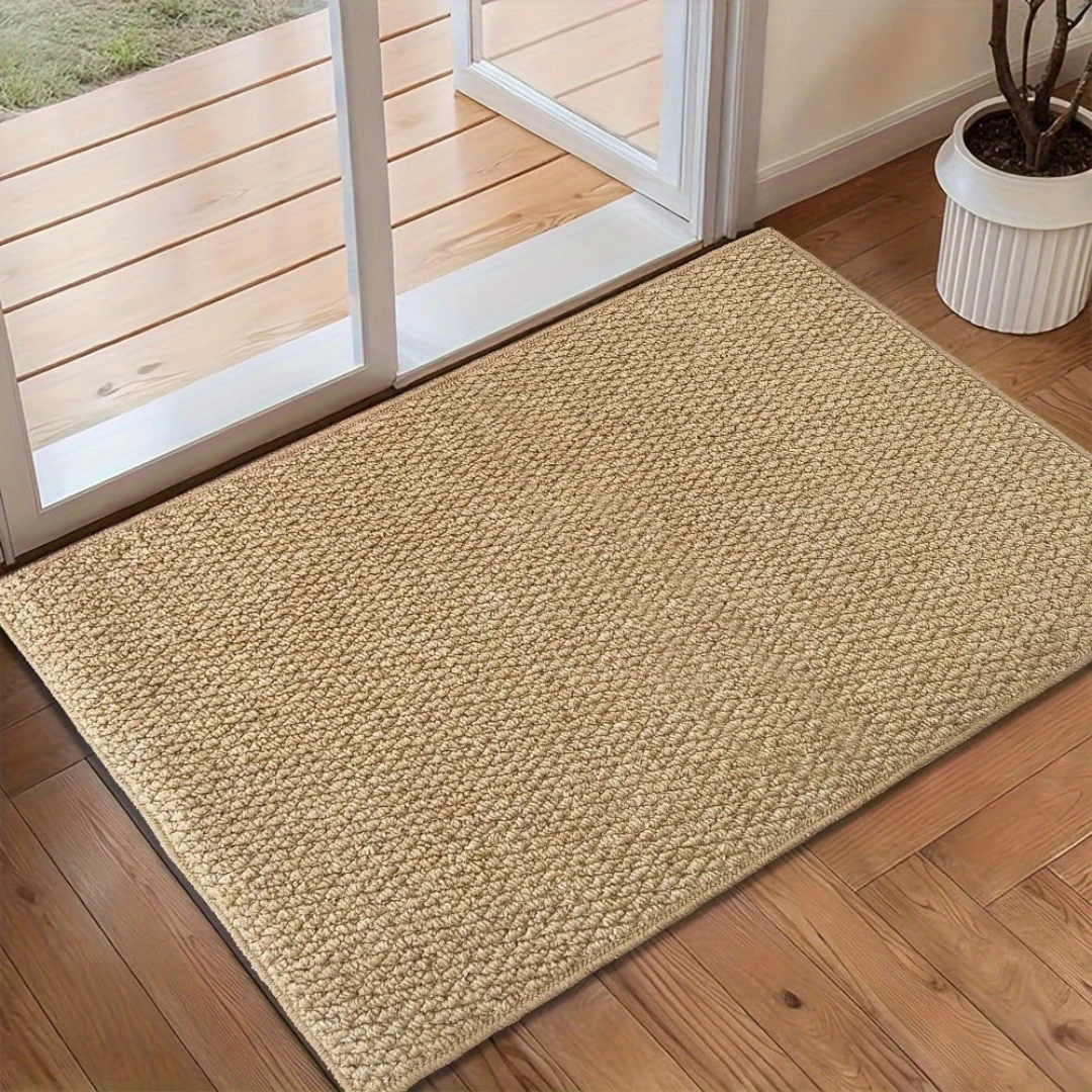 Woven Doormat with Durable Textured Style