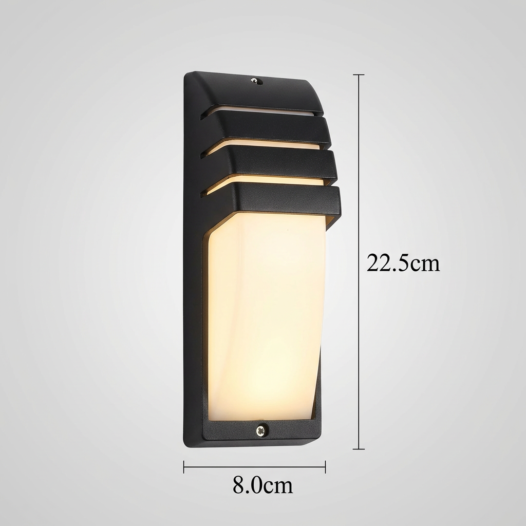 Modern Outdoor Wall Light with LED Sensor